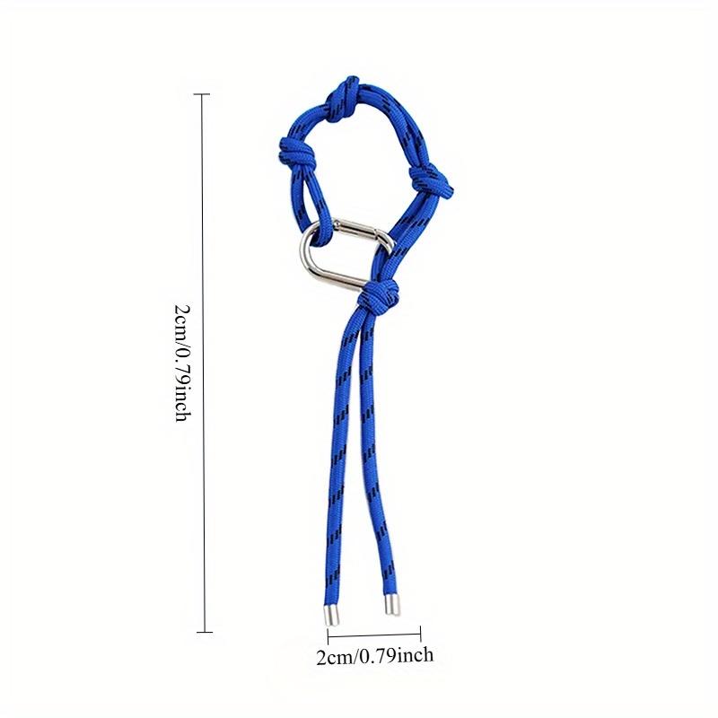 Fashion Nylon Handmade Rope Couple Style Hand and Feet Chian Vintage Keychain Bag Pendant Decoration with Free Key Buckle