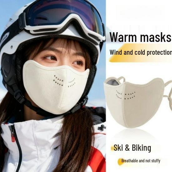 Warme Damenmaske aus australischem Samt - Winddicht & Kältefest, Exklusiv 0.01 für Zwei