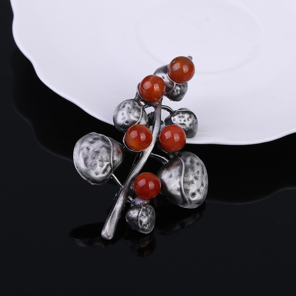 Retro Alloy Brooch Premium Sense Light Luxury Pin Accessories Clothing Accessories Camellia Brooch Brooch