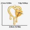 5pcs/Lot Gold Color New Bowknot Sun Heart Stainless Steel Pendants For Jewelry Making Supplies DIY Charms Bulk Earrings Pendant
