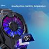 Radiator Semiconductor Phone Fan Clip on Efficient ABS Digital Display Mobile Phone Cooler Good Heat Dissipation for Cellphone