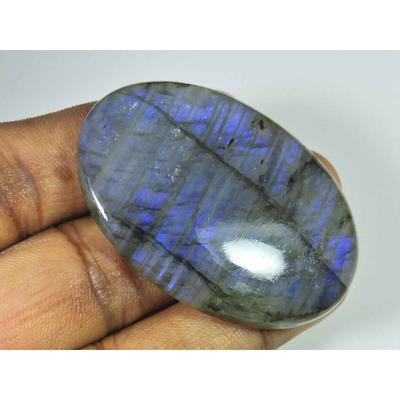 137Cts. Natürlicher Labradorit Oval Kristall Cabochon loser Edelstein 37X53MM SK-1950