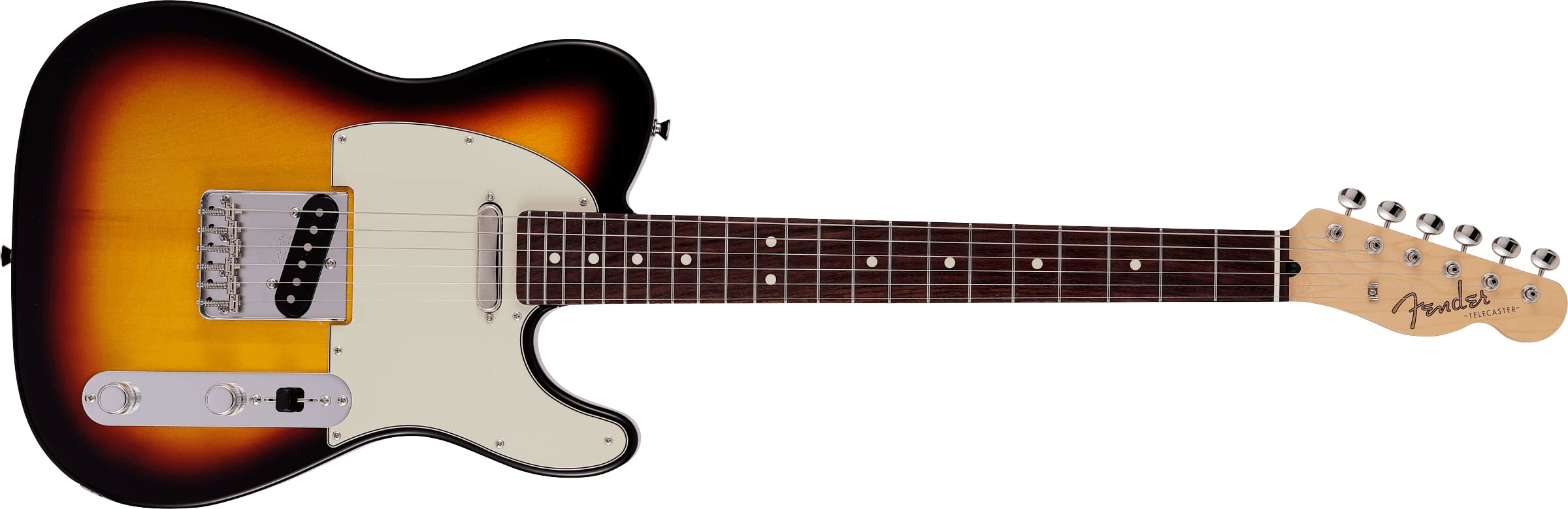

Fender Short Scale Guitar Made in Japan Junior Collection Telecaster, Rosewood Fingerboard, 3-Color Sunburst with Soft Case