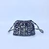 Retro Hand-Woven Sequin Beaded Shoulder Bag - Versatile Acrylic Phone Bag