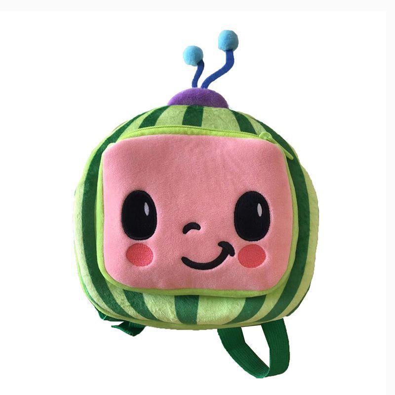 Adorable Cocomelon Plush Backpack For Kids Featuring Soft Material And Cute Design
