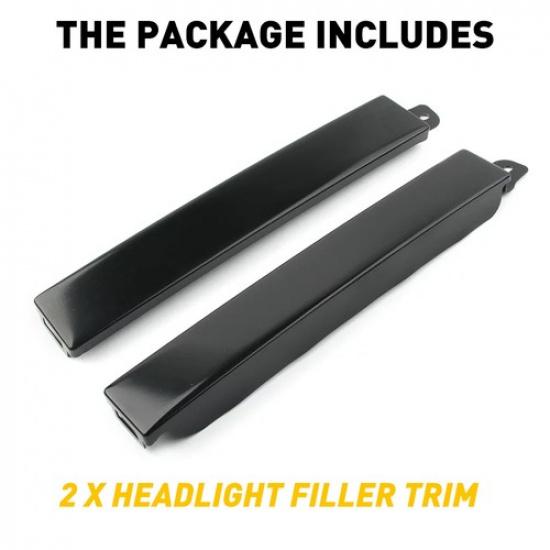 Front Headlight Lamp Filler Molding Trim Panel Kit 06-09 for Toyota 4Runner USA