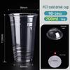 Leak-Proof PET Plastic Beverage Cup with Lid – Transparent Disposable Coffee & Cold Drink Cup