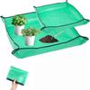 100/50cm Soil Turning Mat Plastic PE Leak Proof Storage Material Soil Pot Replacement Mat for Planting Base Pad Garden Supplies