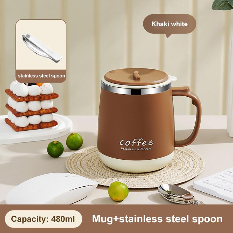 480ml 304 Stainless Steel Insulated Mug With Lid Tea Infuser Drop-Proof Suitable for All Daily Drinking Scenarios