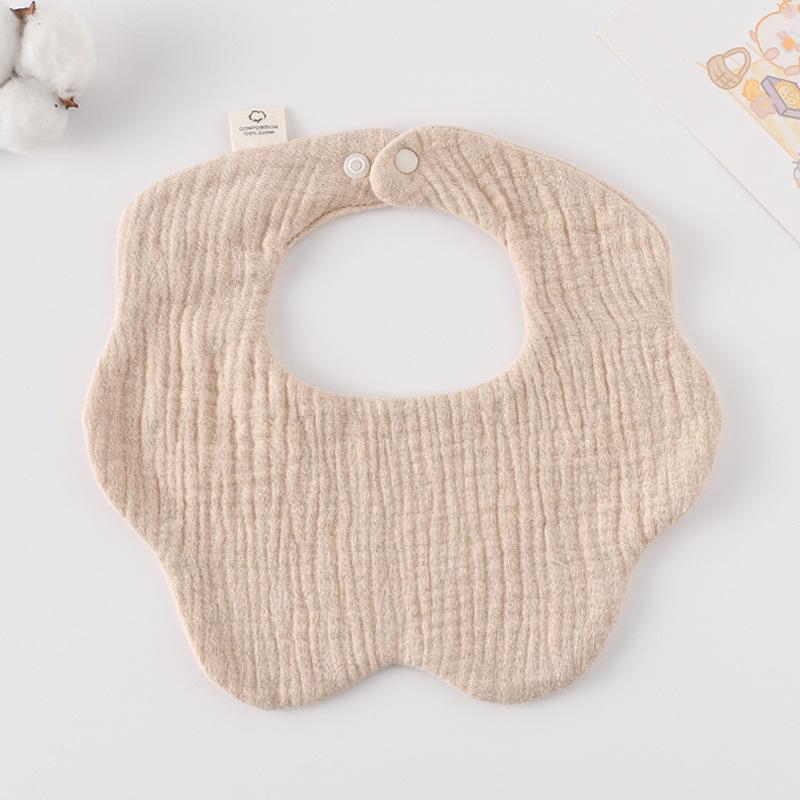 360-Degree Pure Cotton Petal Baby Drool Bib