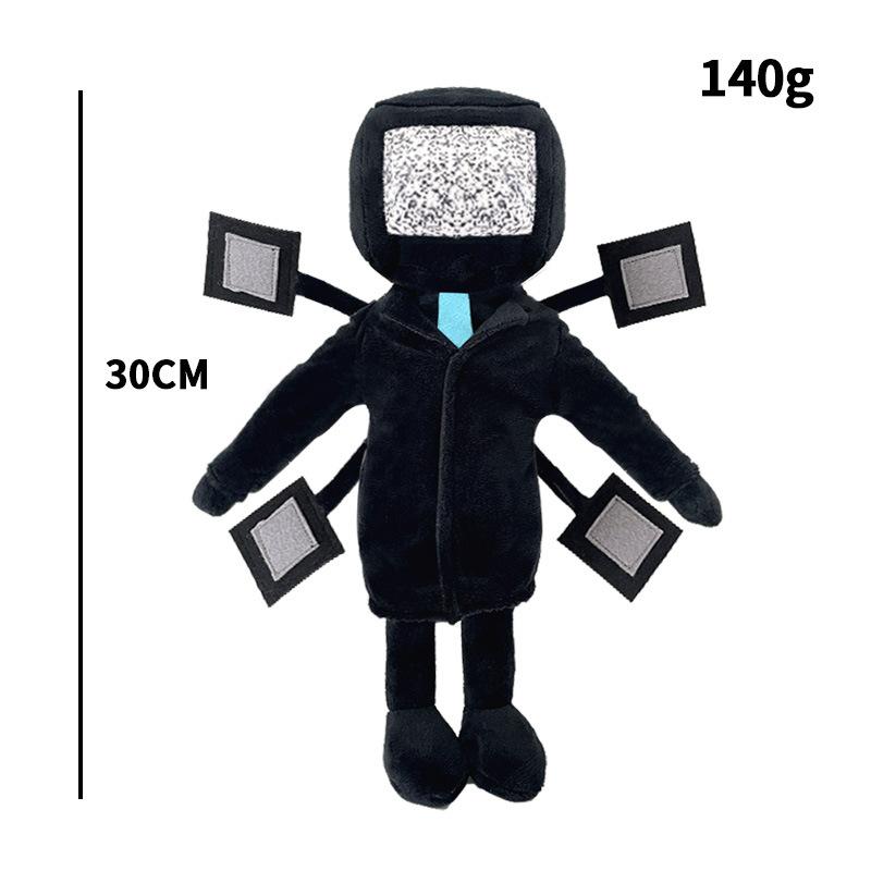 Jucării de păpușă de pluș de pluș de toaletă Skibidi Cadouri de colecție pentru copii fani adulți aniversare șefi figuri amuzante de joc anime