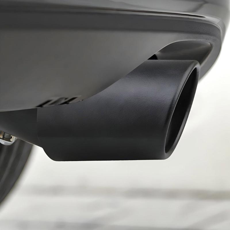 Vehicle Muffler Exhaust Pipe Enthusiasts 63mm Stainless Steel Tailpipe Rustproof Suitable for Improved Appearance Sound