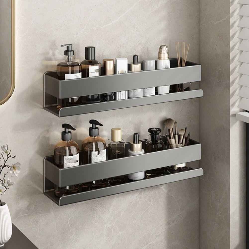 Wall Mounted Kitchen Storage Rack Moisture Resistant Wall Rack Spice Rack  Shower Wall