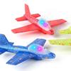 Children Ejecting Foam Aircraft Toys Slings Ejection Flight With Night Light Hand-throw Outdoor Sports Toy Ejection Airplane