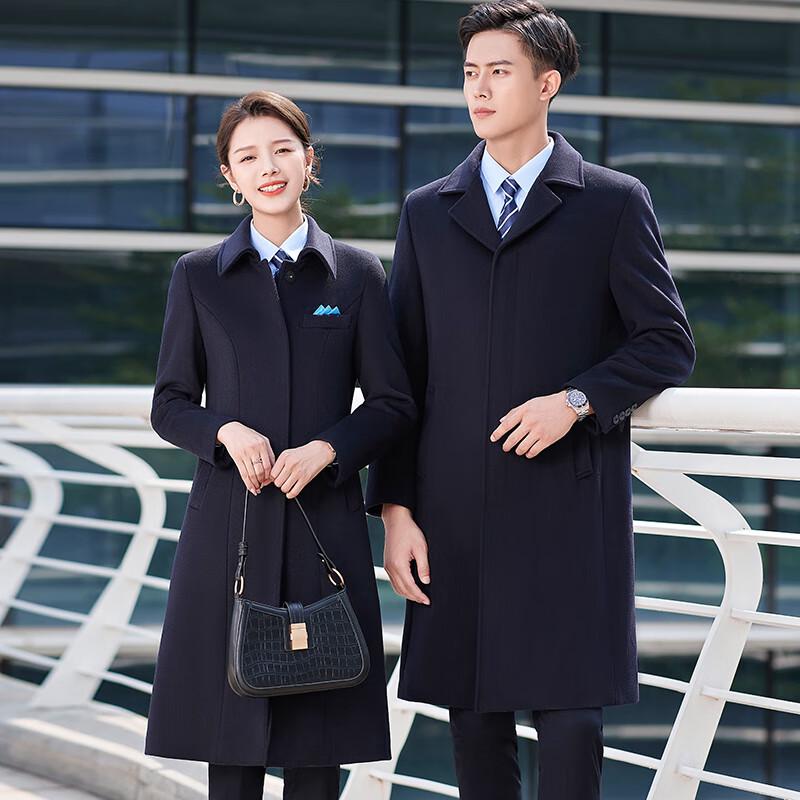 Kasey Unisex Wool Blend Mid-Length Professional Overcoat