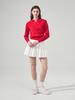 LORDLOAR Signature Collar Long Sleeve Knit Red