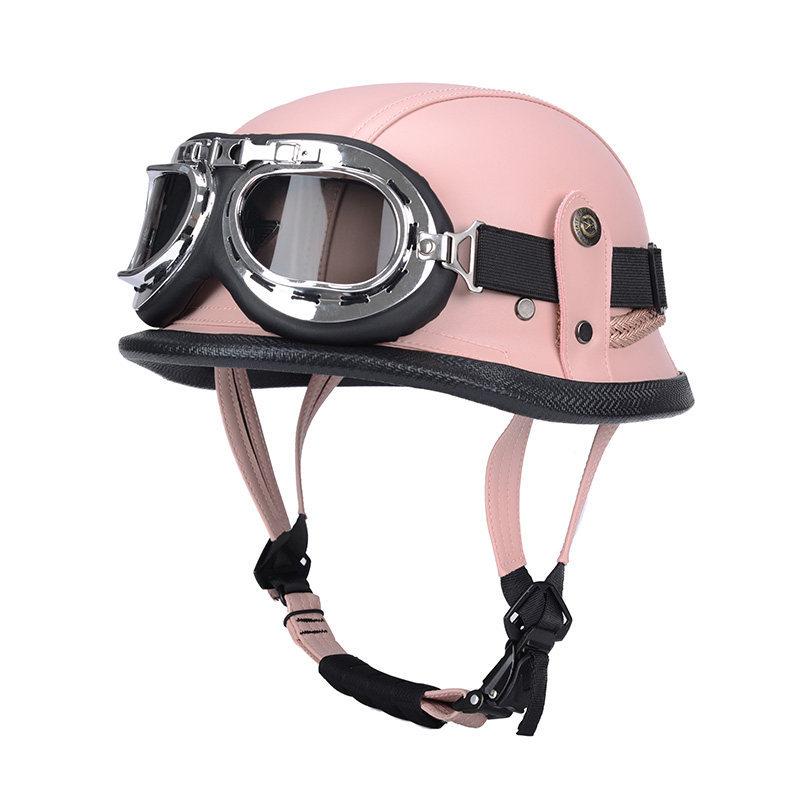 Vintage Helmet Half Helmet Electric Vehicle Locomotive Safety Helmet Locomotive Helmet Helmet