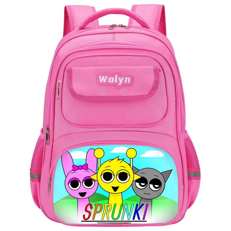 Caja de Ritmos Sprunki Juego Anime Mochila Estudiante Bolsa Escolar Bolsa Multifuncional