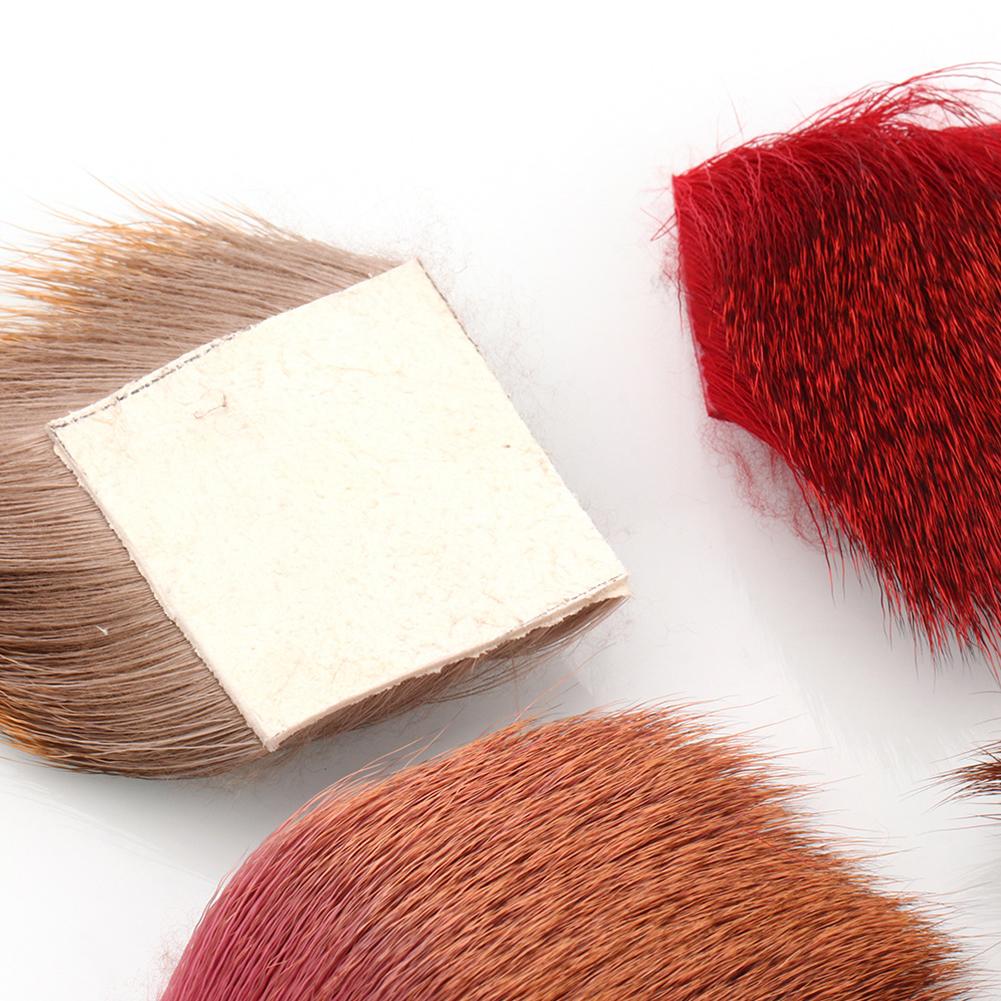 5cm X 5cm Fly Tying Material Natural&Dyed Deer Hair For Nymph Dry Fly Streamers Elk Hair Caddis Flies For Trout Fishing Lures