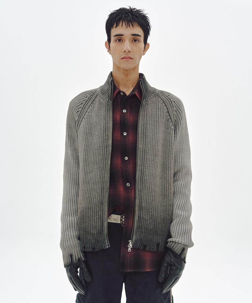 MMIC Musk Zip-Up Knit (Black)