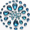 50pcs Hand-Sewn Water Drop Rhinestones: Colored Crystal Glass for DIY Wedding Dress and Clothing Accessories
