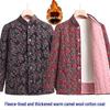 Women's Camel Down Floral Winter Coat - Thick, Warm, & Stretchy for Middle-Aged & Elderly