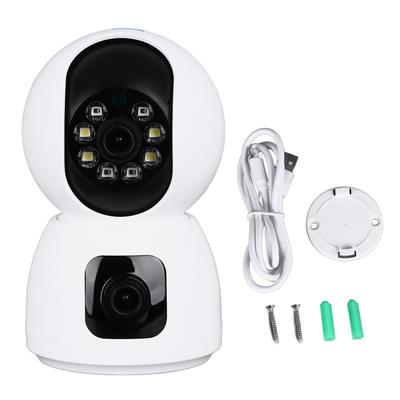 Bezprzewodowa kamera bezpieczeństwa Wifi Kamera wewnętrzna 1080P Podwójny obiektyw Zdalny monitoring Niania z dwoma