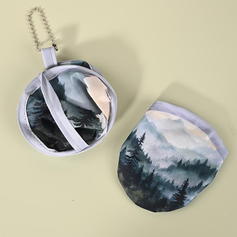 Round Foldable Hand Fans Handheld Folding Fan Portable Pocket Cooling Fans For Summer Events Outdoor Travel Supplies Gift