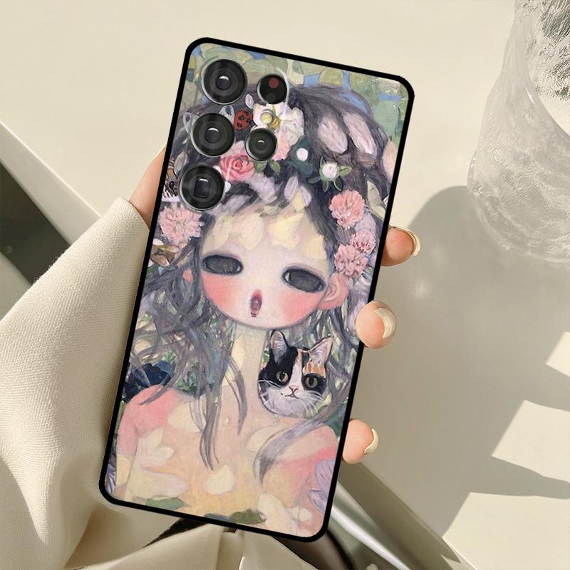 Aya takano Case For Samsung Galaxy S23 S22 Ultra S20 FE Note 20 Note 10 S8 S9 S10 Plus S21 Ultra Cover