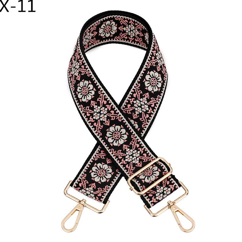 Nastavitelný žakárový ramenní popruh v etnickém stylu pro dámské crossbody tašky