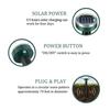 Solar-Maulwurfvertreiber-Stäbe 10er-Pack, Solarbetriebener Tierabweiser für den Garten, Wasserdicht und Große Reichweite