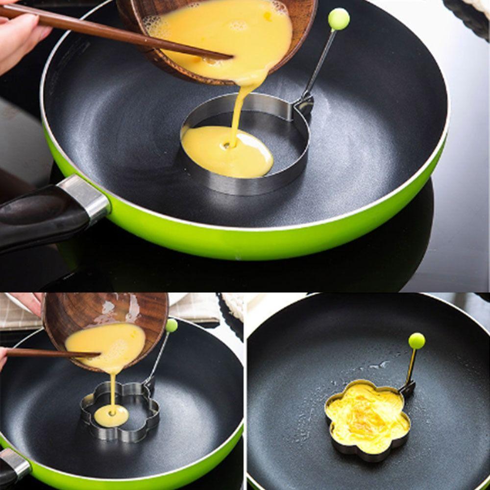 4 Shapes Frying Mold Stainless Steel Omelette Mold Fried Egg Pancake Shaper  Kitchen Accessories