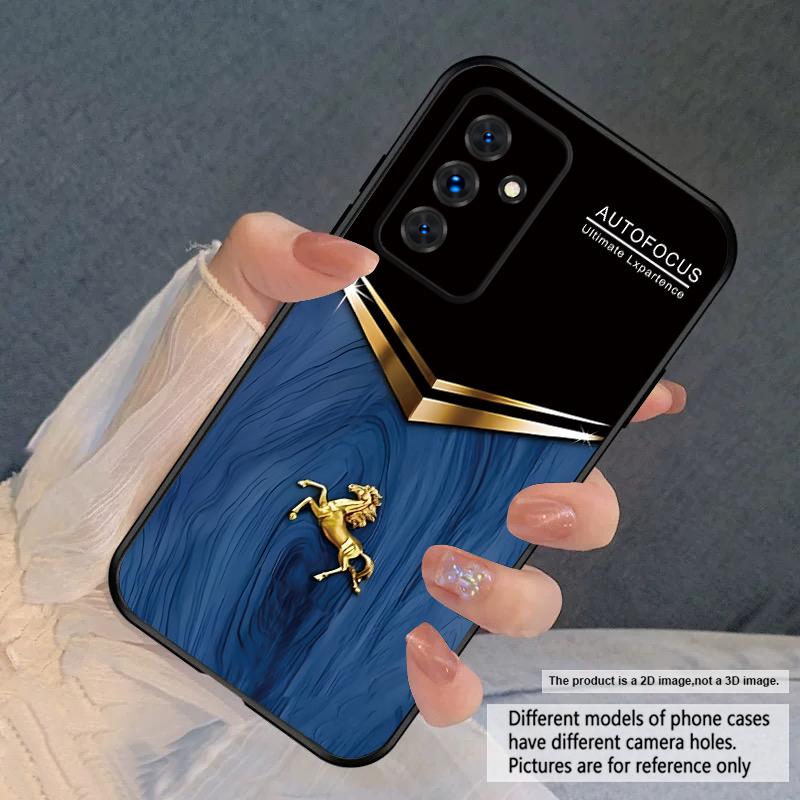 

Золотая Лошадиная Голова Для Samsung S20FE S 21 22 23 FE 24 Plus 25 Ultra Galaxy M23 32 34 35 52 53 54 55 5G силиконовый мягкий чехол для телефона Galaxy M52 5G