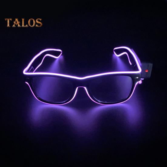 Trådlösa LED-glasögon som lyser i mörkret Neon Rave-glasögon för bar födelsedagsfest DJ scenframträdande cosplay