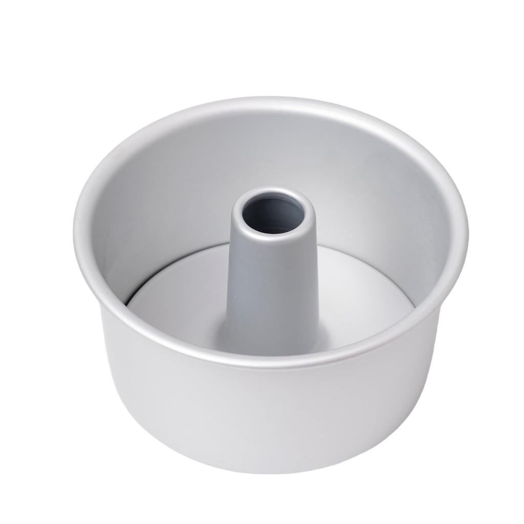 KASHIBAKER 17cm Aluminum Chiffon Cake Pan with Excellent Heat Conduction, Removable Bottom, Seamless Chiffon Cake Pan