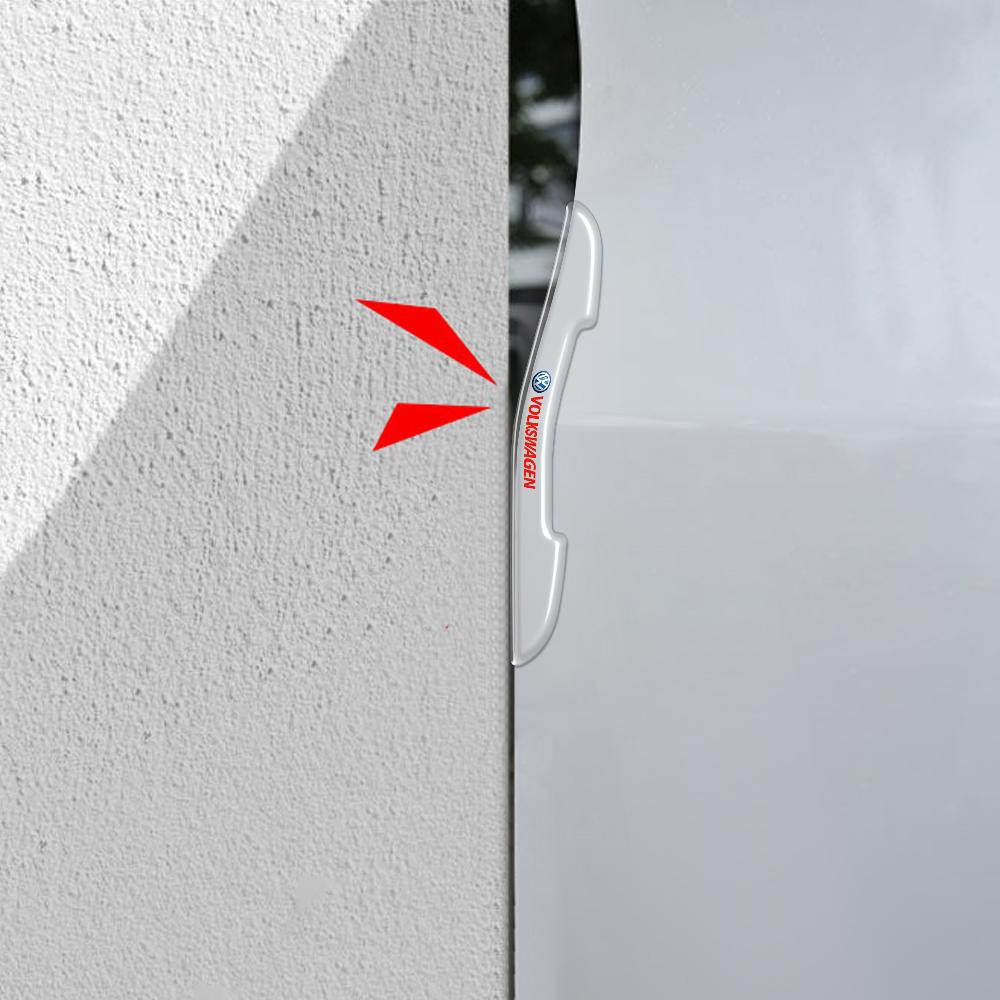 FD01-4Pcs Car Accessories Anti-collision Door Side Edge Protective Sticker For Volkswagen Golf Rline Passat GTI Lavida Sagitar Tiguan