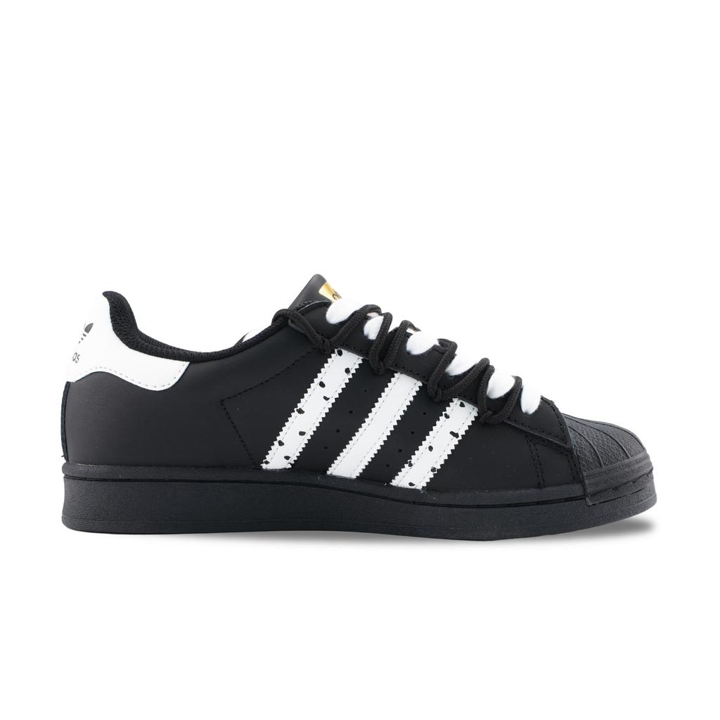 adidas Originals Superstar 2 Oreo Abrasion Resistant Low Top Skateboard Shoes Unisex Black White EF5398(Team1303-)