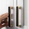 Black Square Single Hole Handle Zinc Zinc Zinc Alloy Cabinet Handle Black Gold Handle  Kitchen Cabinets