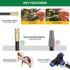 Outdoor Cooling Mist Irrigation Kit 16Pcs Brass Atomizer Nozzles Reusable Misting System for Patio Garden Backyard Summer Use