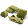 Double Opening Grass Green Velvet Jewelry Box For Rings Earrings Necklaces Bracelets And Bangles Elegant Jewelry Packaging Storage Solution