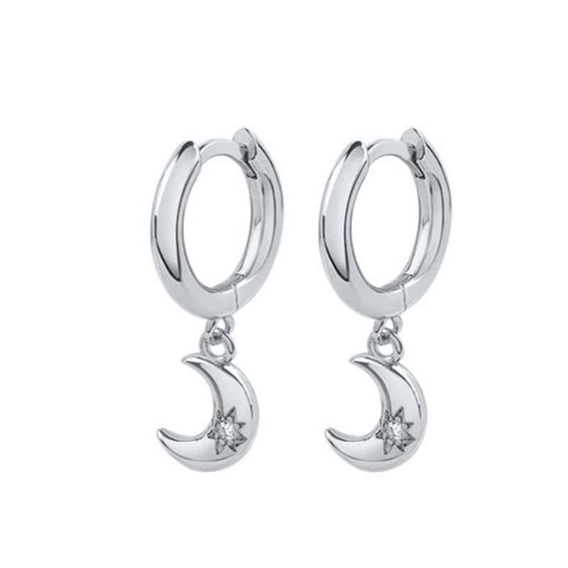 925 Silver Needle Vintage Geometric Pendant Earrings Round/Square/Shell Earrings for Women Fashion Jewelry Pendientes
