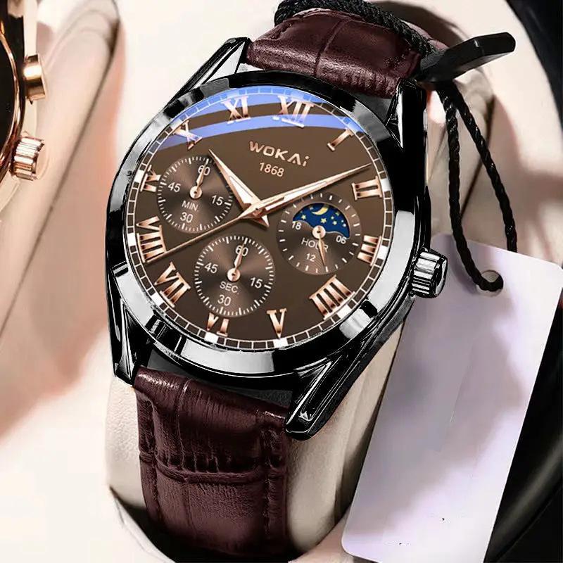 Brand Fashion Men's Fully Automatic Luminous Waterproof Quartz Watch