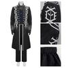 Game Dmc 5 Vergil Cosplay Costume Vest Trousers Leather Coat Full Set Men Clothing Halloween Party Costumes Suit For Adult