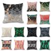 Home Colorful Geometric Digital Print Pillow Linen Cushion Waist Pillow Cover