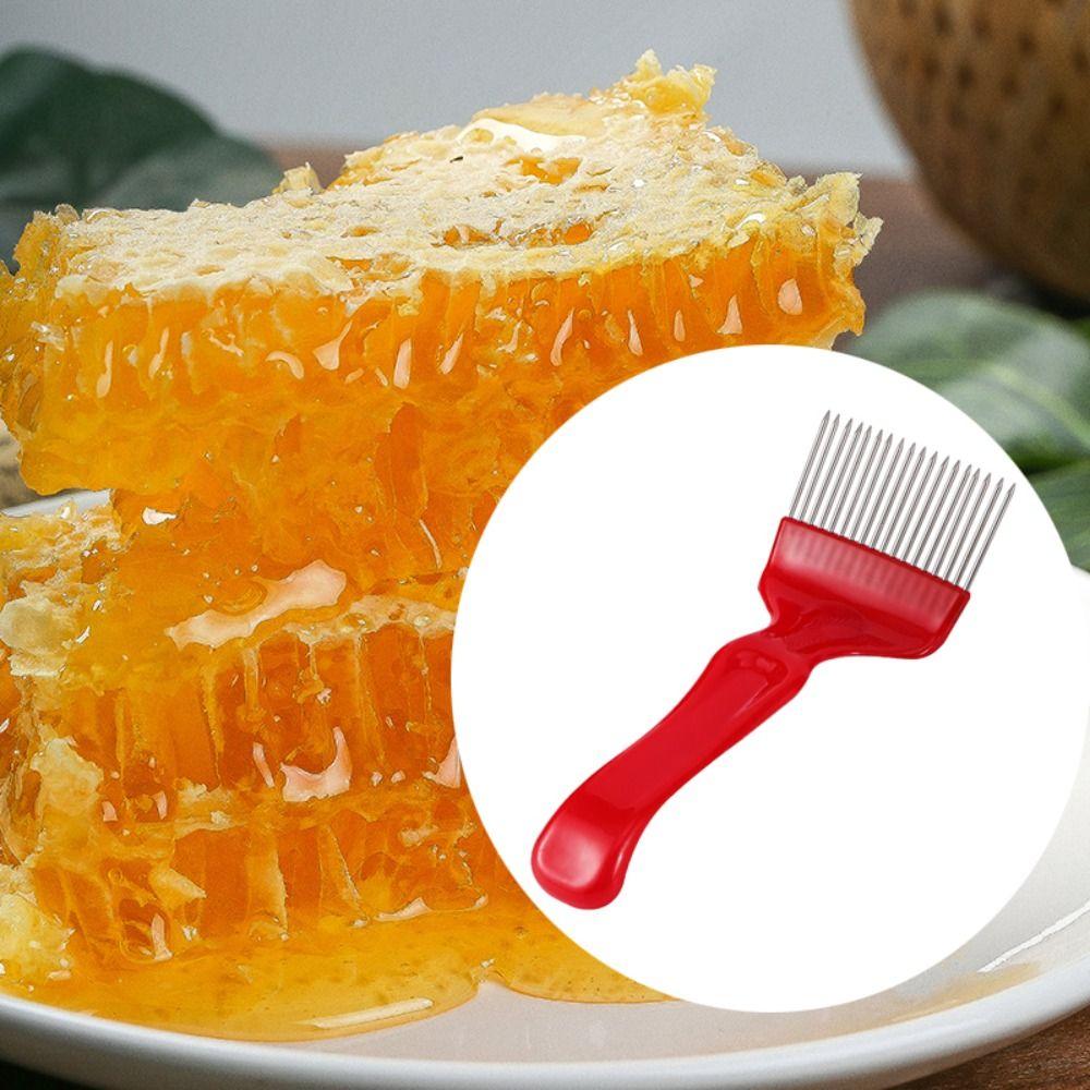 Straight Needles Honey Scratcher 18/21 Pin Honey Scraper Gardening Tools Bee Honey Fork  Honeycomb