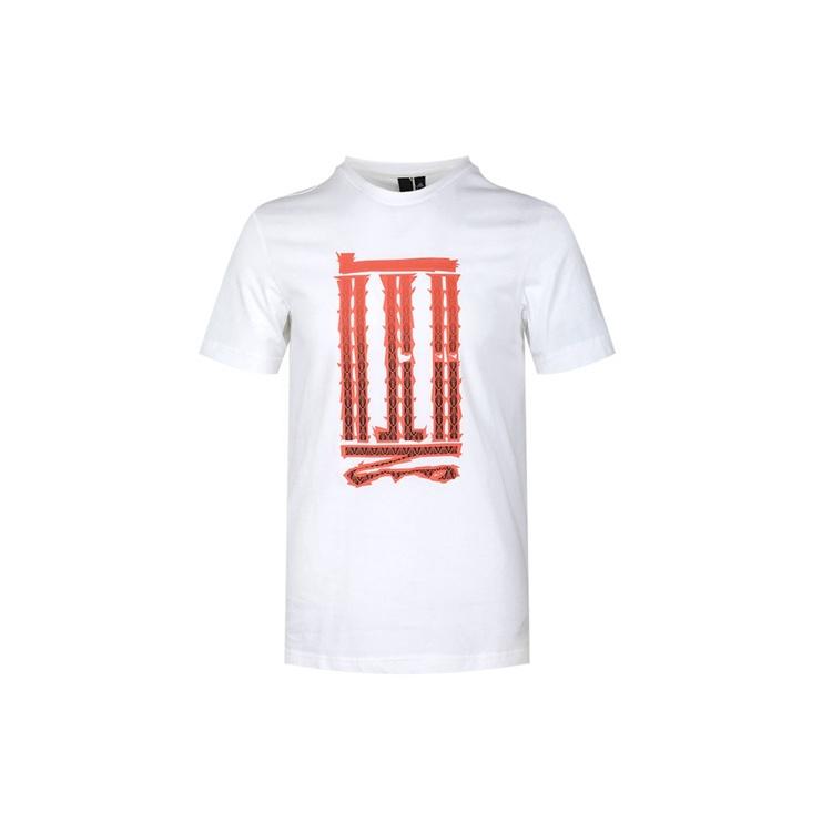 adidas Series Athleisure Casual Sports Short Sleeve White Men s GL8192 S