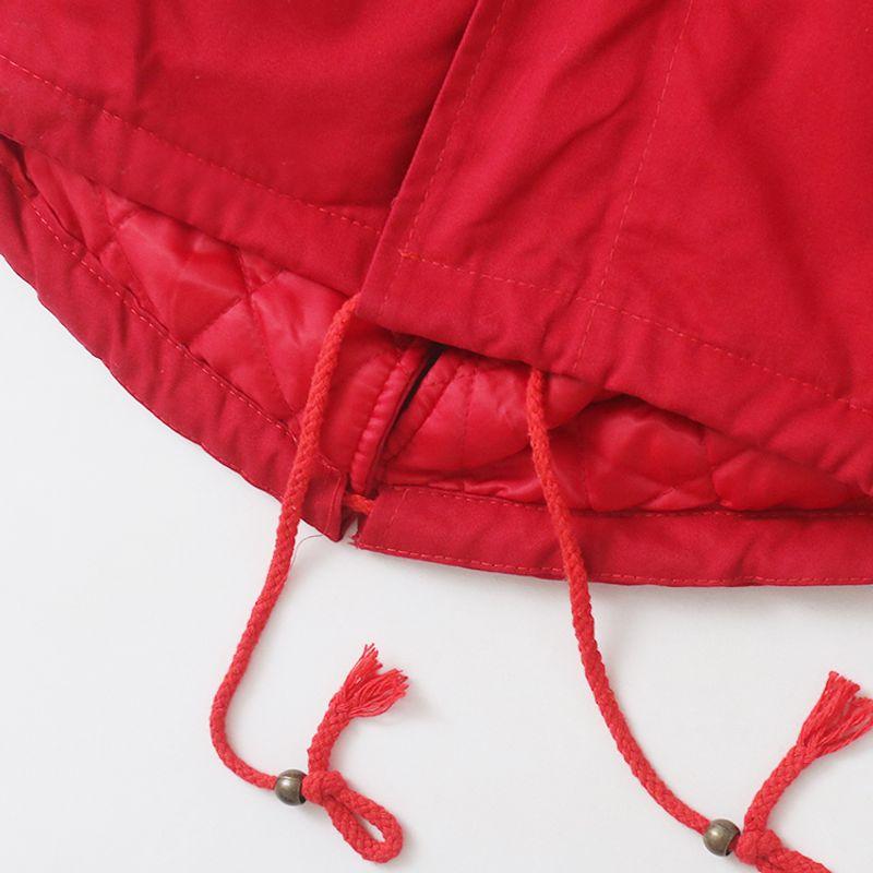 Long Length Cotton-Padded Coat Fall and Winter New Foreign Trade Women's Clothing Hooded Collar Long-Sleeve Zipper Thin Parka Cotton-Padded Coat 27081