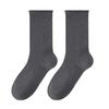 Casual Korean Style Hosiery Women Mid-Length Crew Socks, Loose Cuff Mittens, Comfortable Breathable Athletic Socks Solid Color for Autumn Winter Daily