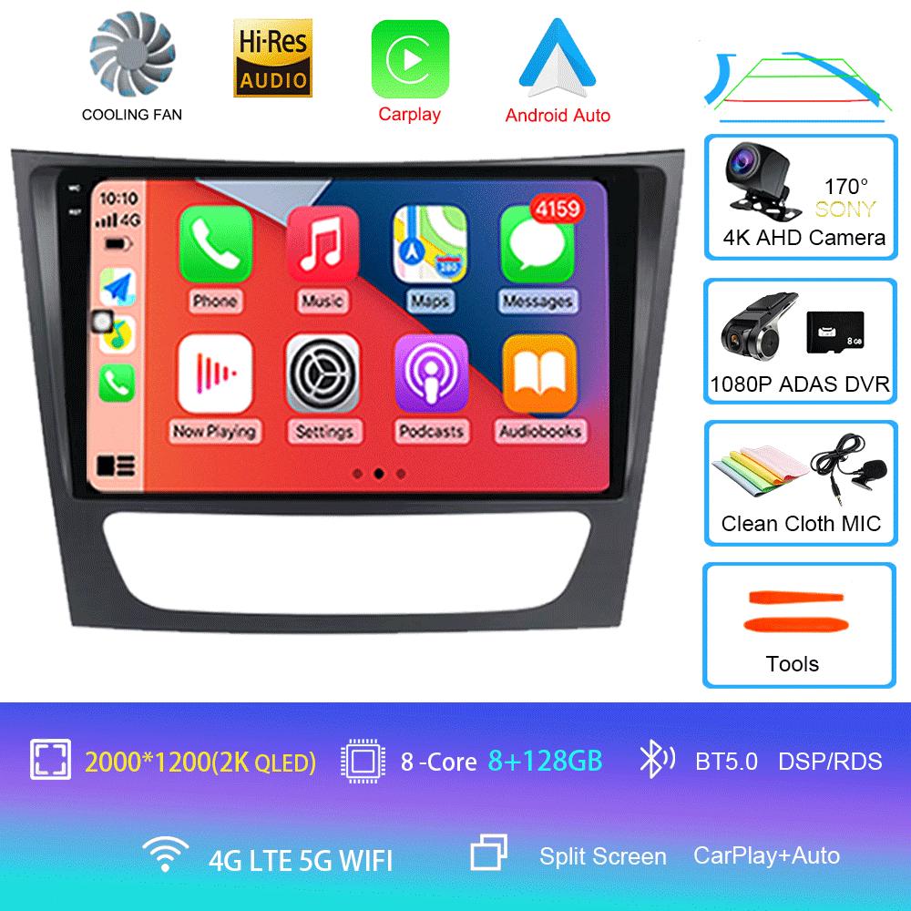 Pentru Mercedes-Benz E-class W211/CLS-class 2005-2008 2din Radio Auto Android 14 Player Multimedia Auto GPS WIFI Carplay DSP Monitor