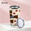 591ml Car Tumbler Dachshund Apple Element Straw Cup portable tumbler 20oz tumbler tumbler with lid insulated travel cup